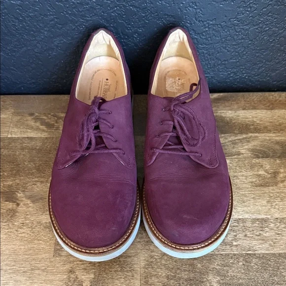 Samuel Hubbard Women's Burgundy Lace-Up Shoes Size 9 - Picture 3 of 6